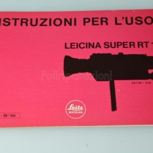 Libretto Istruzioni Leica Leicina Super RT 1 Italiano