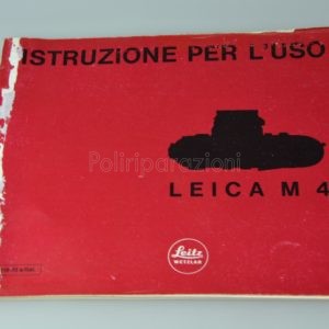 Libretto Istruzioni Leica M4 Italiano