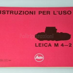 Libretto Istruzioni Leica M 4 2 Italiano