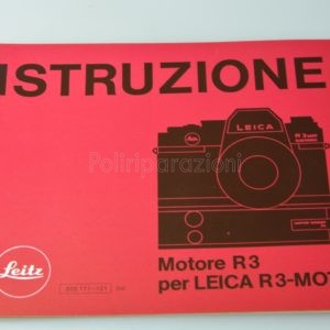 Libretto Istruzioni Leica Motore R3 per Leica R3-MOT Italiano