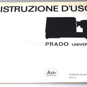 Libretto Istruzioni Leica Prado Universal Italiano