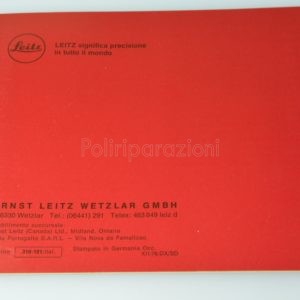 Libretto Istruzioni Leica Pradovit C Italiano