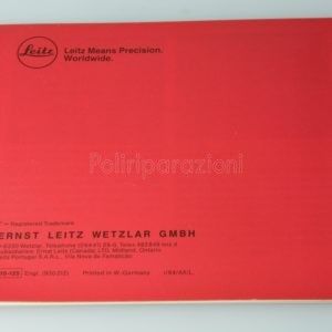Libretto Istruzioni Leica Pradovit CA 2502 Inglese
